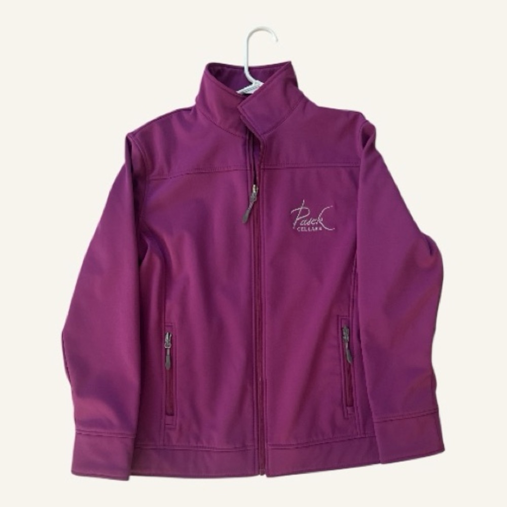 Women's Landway Rose Colored Fleece Lined Zip Up Jacket with Custom Embroidery